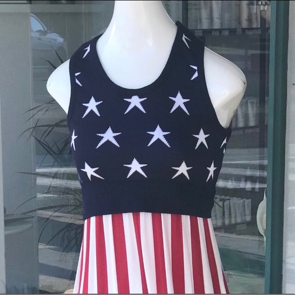 <SALE! NEW Patriotic Maxi Dress - Picture 6 of 15